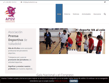 Tablet Screenshot of apdvalladolid.org